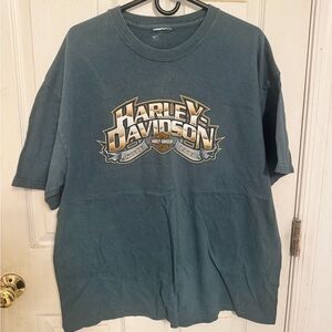 Harley-Davidson Gettysburg Teal Logo Tee